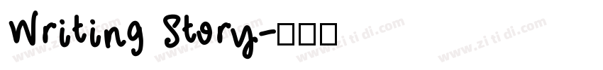 Writing Story字体转换